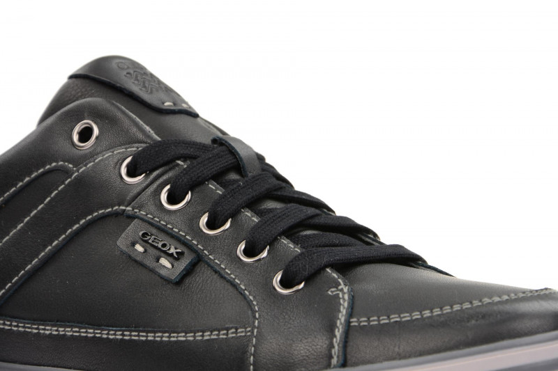 Geox Box Schuhe schwarz Leder U44R3D