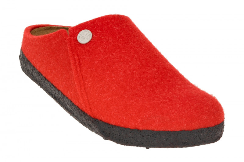 Birkenstock Zermatt Rivet Split Clogs Pantoletten rot Normal-Weit 1025014