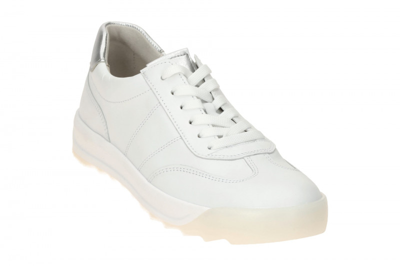 Gabor Schuhe Sneakers weiß silber Nappa 63.481.21