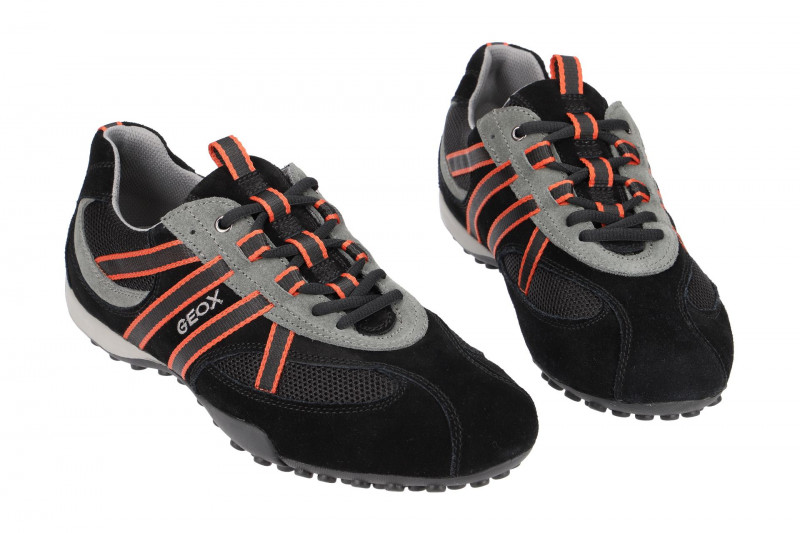 Geox Snake Schuhe schwarz grau U2207S