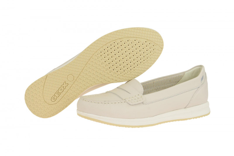 Geox Avery Mokassin Slipper weiß offwhite D62H5C