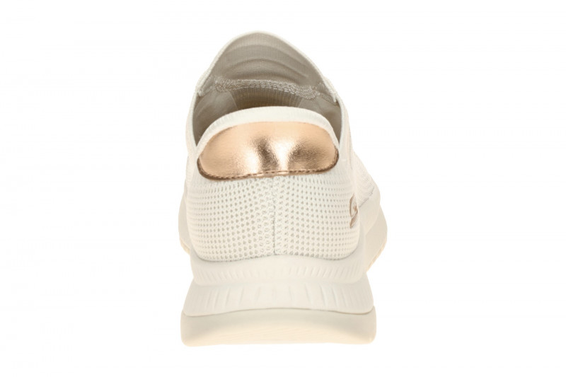 Skechers Bobs Squad 4 Sneakers Slipper weiß bronze SLIP-INS 117743