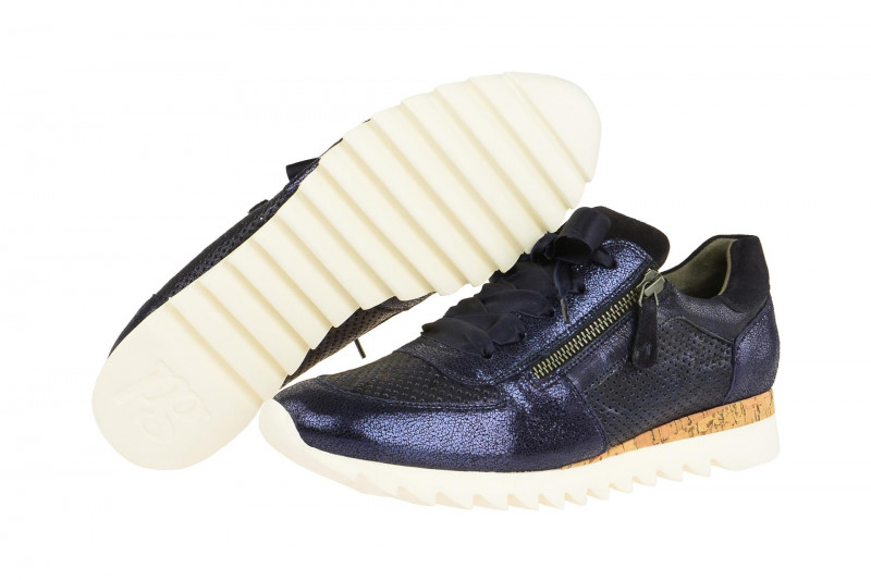 Paul Green Schuhe Sneakers blau metallic 4650