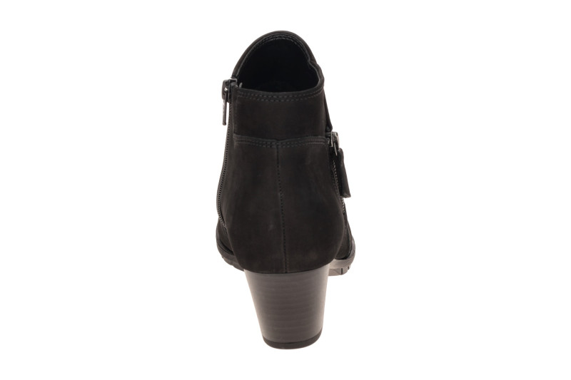 Gabor Stiefelette schwarz Nubuck H-Weite 8033.01.002
