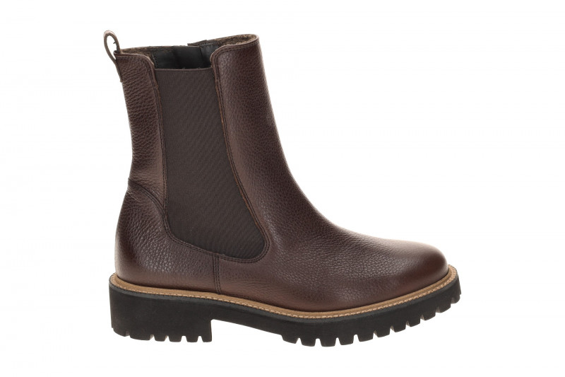 Paul Green Stiefelette braun dünn gefüttert Chelsea Stil 8270