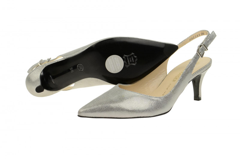 Peter Kaiser Serana Sling Pumps silber grau 61313/419