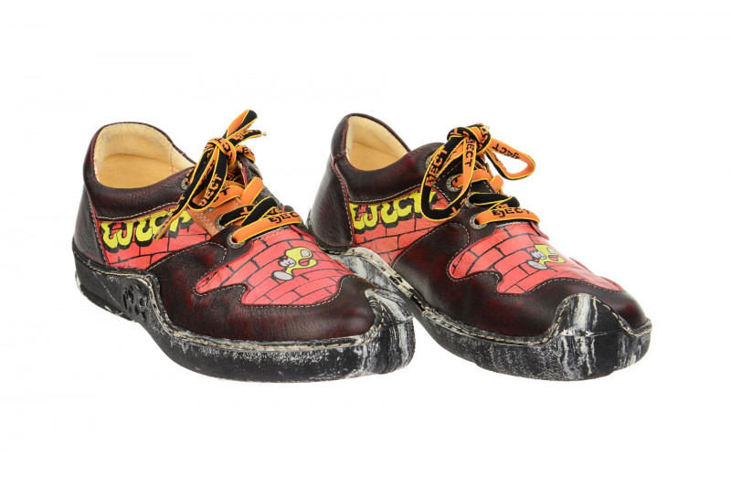 Eject Skat Schuhe schwarz orange print