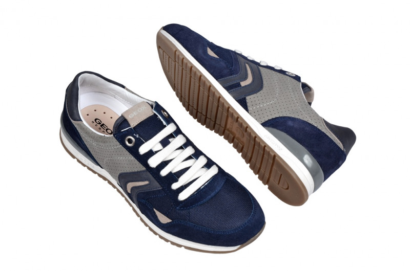Geox Speed P Schuhe in blau grau Sneakers U32X1P