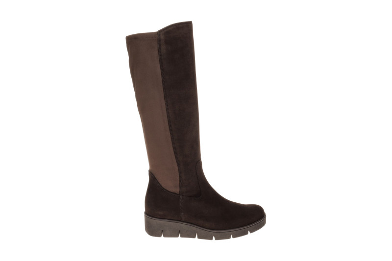 Gabor Keil Schaftstiefel braun Samtvelour Stretch 8005.03.002