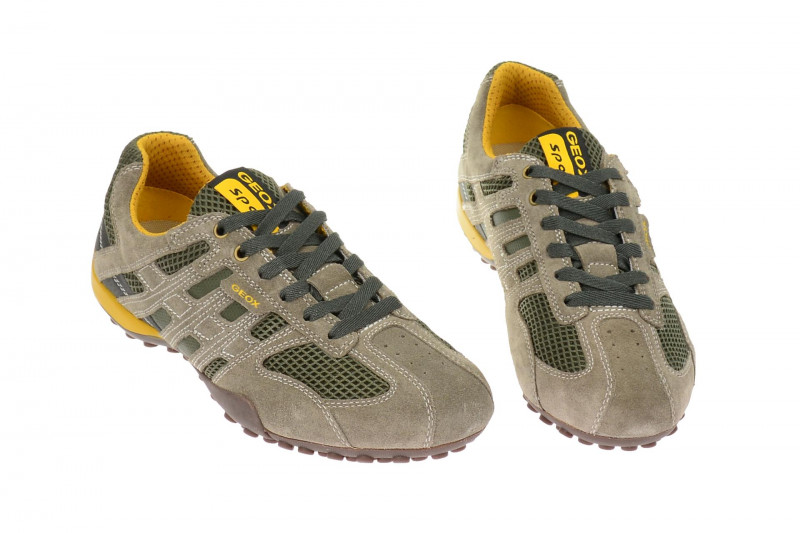 Geox Respira Snake K Sneakers in taupe grün Herrenschuhe