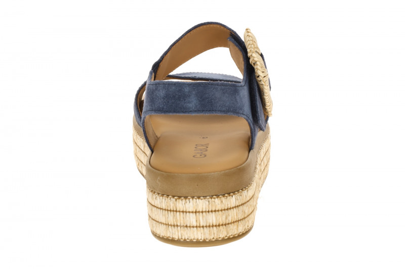 Gabor Fashion Plateau Sandale blau Bast 84.562.16