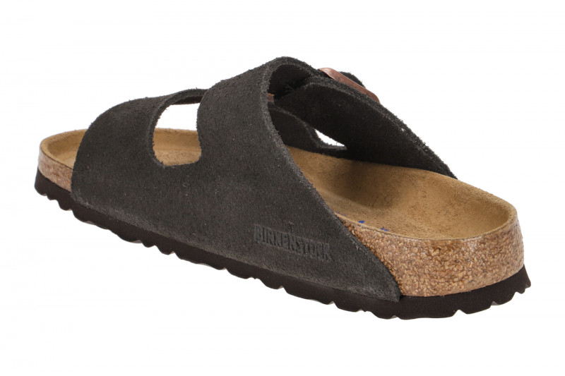 Birkenstock Arizona BS Pantolette dunkelbraun Schmal 951313