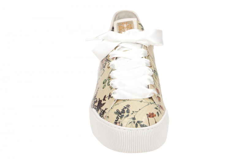 Högl Blossom Schuhe Plateau Sneakers beige Blumen