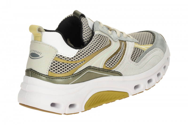 Gabor RollingSoft Schuhe beige grau Mesh 86.986.35