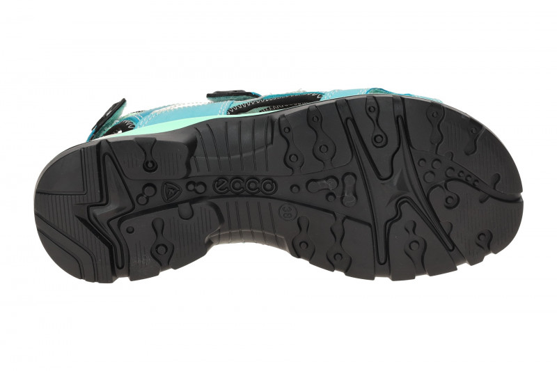 Ecco Offroad Damen Sandale grün blau Patchwork 822213