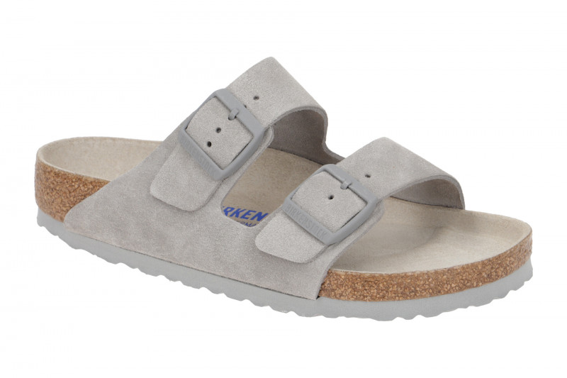 Birkenstock Arizona BS Pantolette grau Normal-Weit 1020507