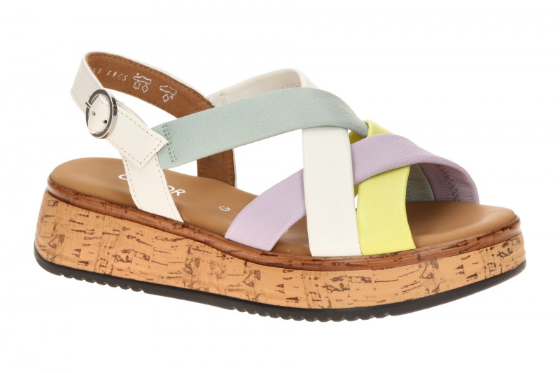 Gabor Plateau Sandalen bunt Nappa 82.743.22