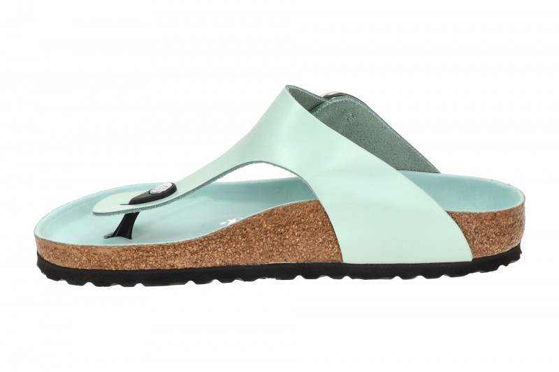Birkenstock Gizeh Big Buckle Pantolette hellgrün silber Normal-Weit 1026477