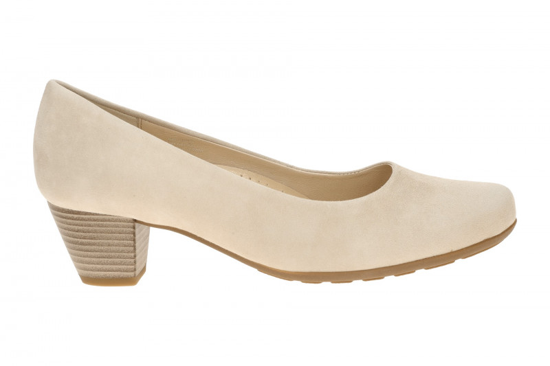 Gabor Pumps beige powder Samt Velour 3027