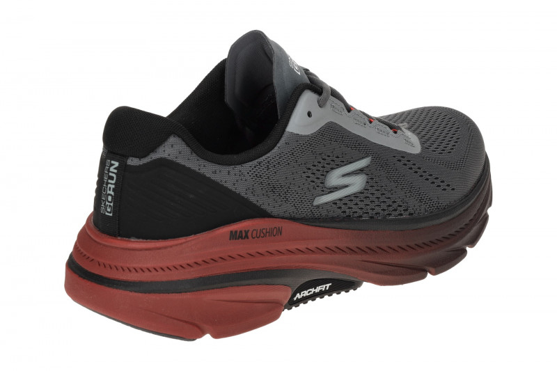 Skechers MAX CUSHIONING Schuhe grau rot Arch Fit 220581