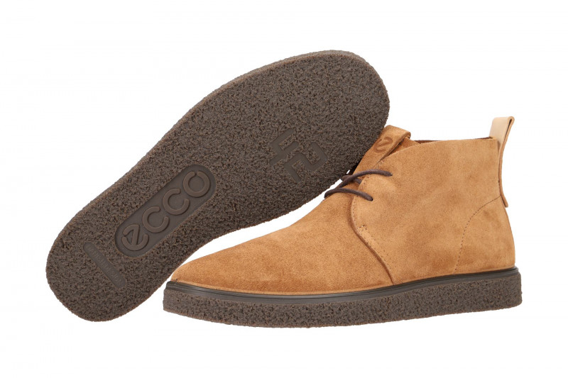 Ecco CrepeTray Herren Stiefelette hell-braun