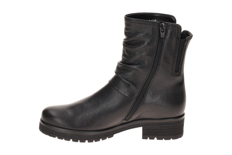 Gabor Fashion Stiefelette schwarz Biker Stil 8028.01.001