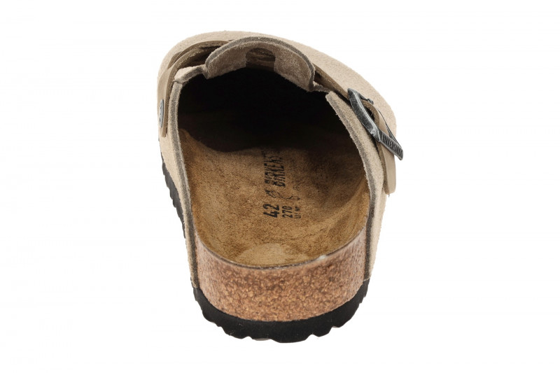 Birkenstock Boston Braided Clogs Pantolette taupe grau Normal-Weit 1026667