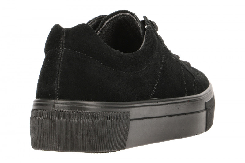 Legero Lima Plateau Schuhe schwarz Velour 5-00910-00