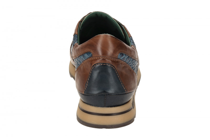 Galizio Torresi Schuhe blau braun Kroko 415128B