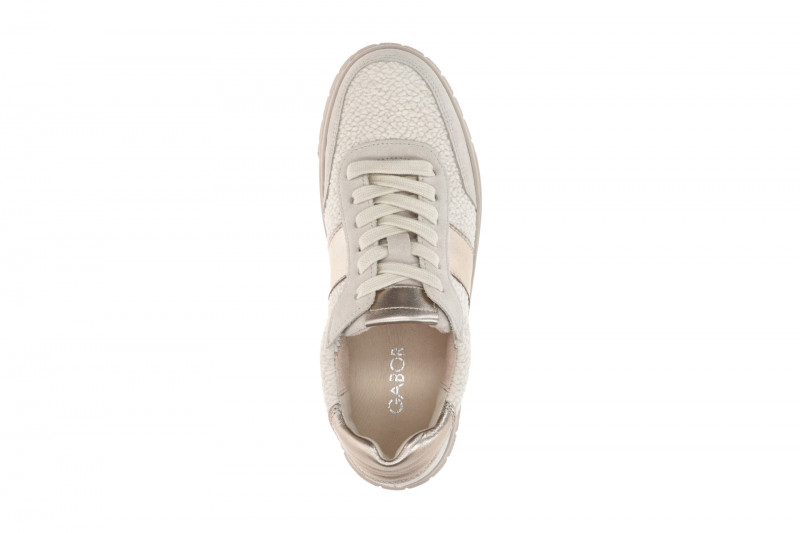 Gabor Sneaker Schuhe beige offwhite Wolle 6017.02.003