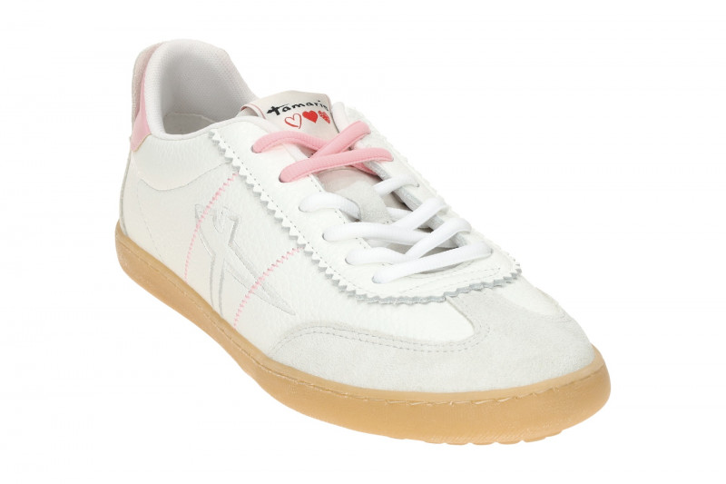 Tamaris Schuhe Sneaker weiß pink 23609