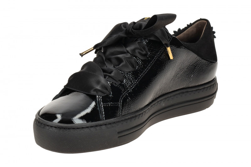 Paul Green Sneaker Schuhe schwarz Blüten 5307
