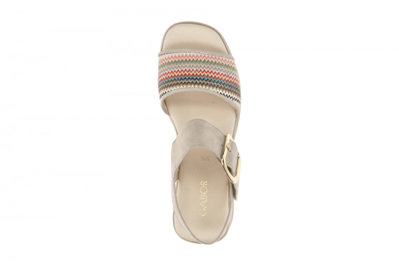 Gabor Fashion Plateau Sandalette grau multi 84.526.40