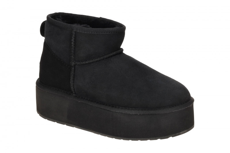 EMU Stinger Micro Flatform Stiefel schwarz Plateau Boots