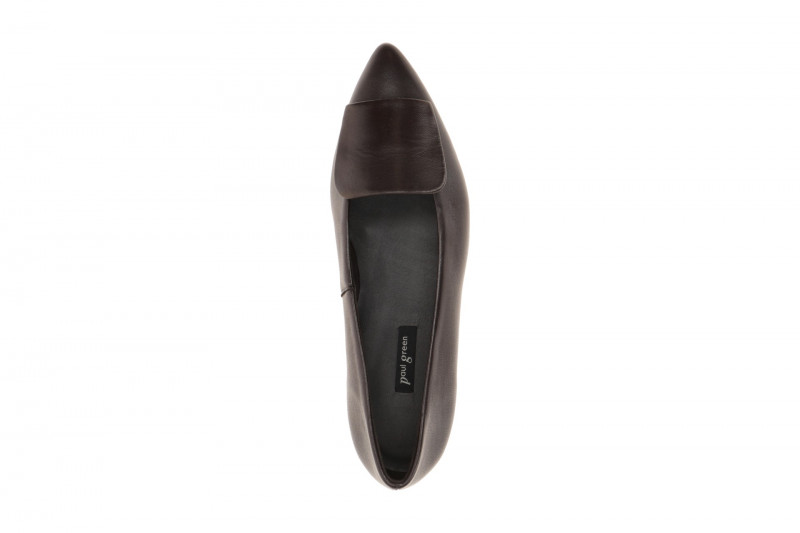 Paul Green Ballerinas braun mocca Leder-Kappe 3792