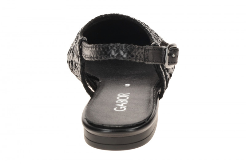 Gabor Sling Pumps schwarz Flecht-Optik 81.631.27