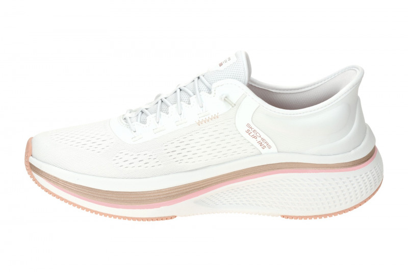 Skechers Go Run Elevate Sport Schuhe Slipper weiß Slip-In 129006
