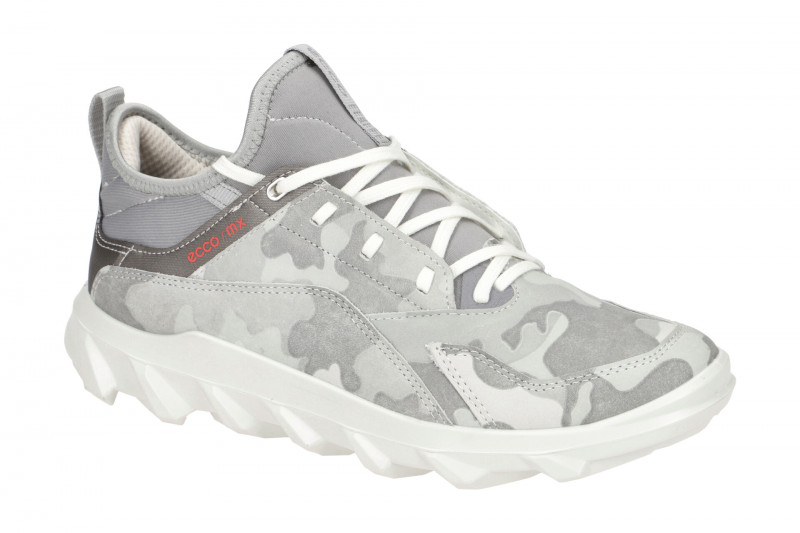 Ecco MX Schuhe Damen Sneaker weiß grau camouflage