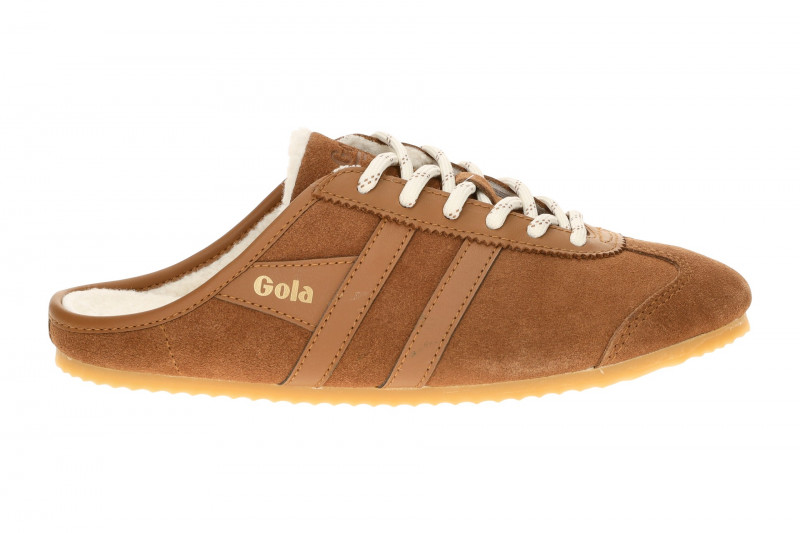 Gola Cleora Damen Pantoletten Mule braun umber Warmfutter CLB927