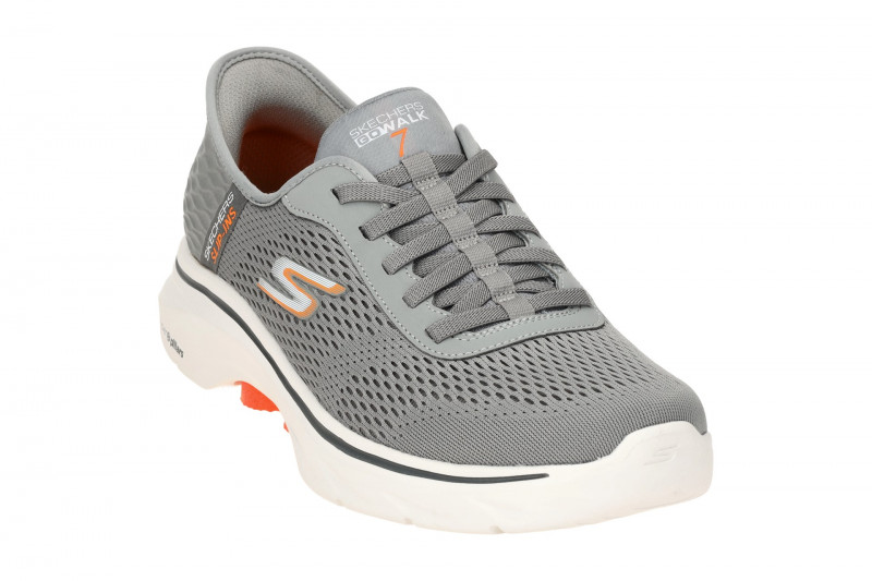 Skechers Go Walk 7 Schuhe Herren Sneakers grau Slip Ins 216648