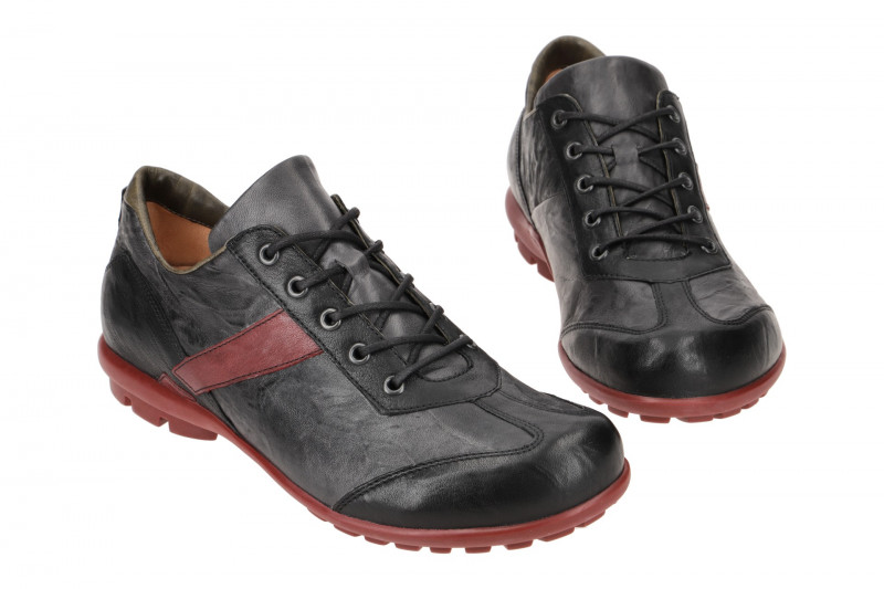 Think Kong Schuhe dunkelgrau schwarz rot 787