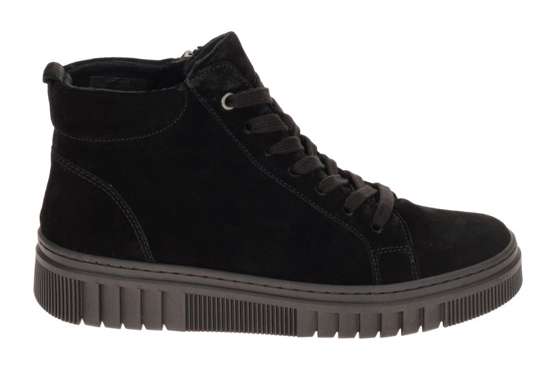 Gabor Mid-Sneaker Boots schwarz Velour 8008.01.012
