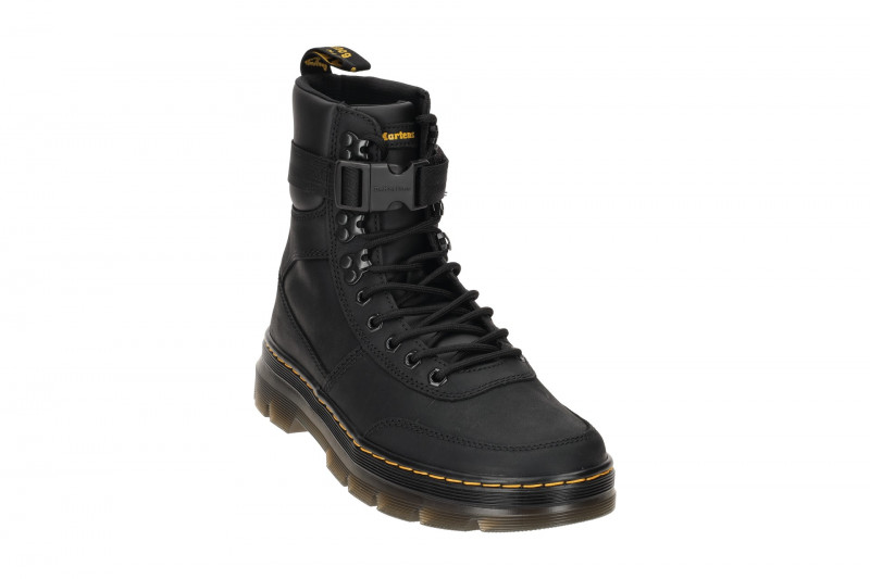 Dr Martens Combs Tech Leather Stiefel schwarz 27801001