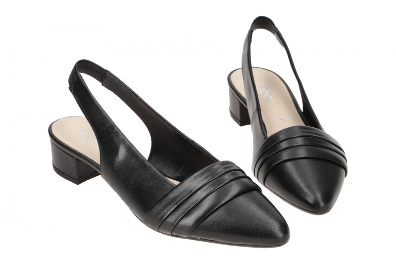 Gabor Sling Pumps schwarz Glattleder 21.521.27
