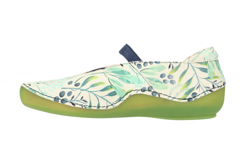 Think Kapsl Schuhe weiß grün Mary-Jane