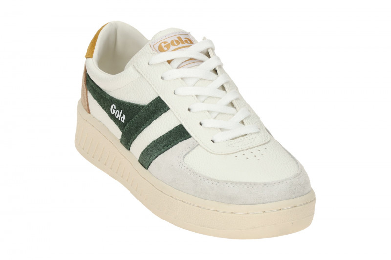 Gola Grandslam Trident Schuhe Sneakers weiß dunkelgrün CLA415