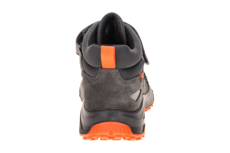 Ecco Receptor Teen Schuhe Mid Cut grau orange Waterproof 724753
