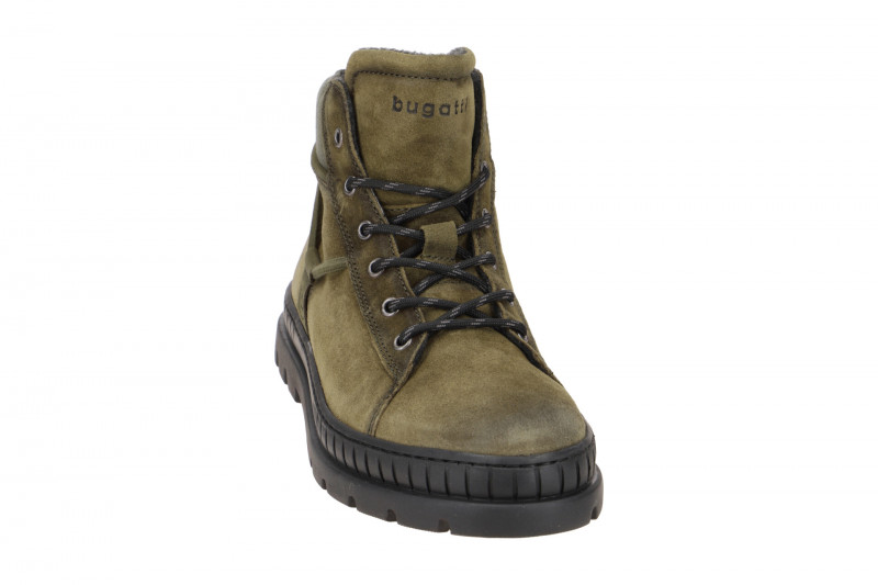 bugatti Pallario Comfort Stiefelette grün Velour AC731