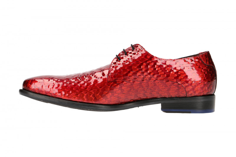 Floris van Bommel Schuhe rot Lack 18123