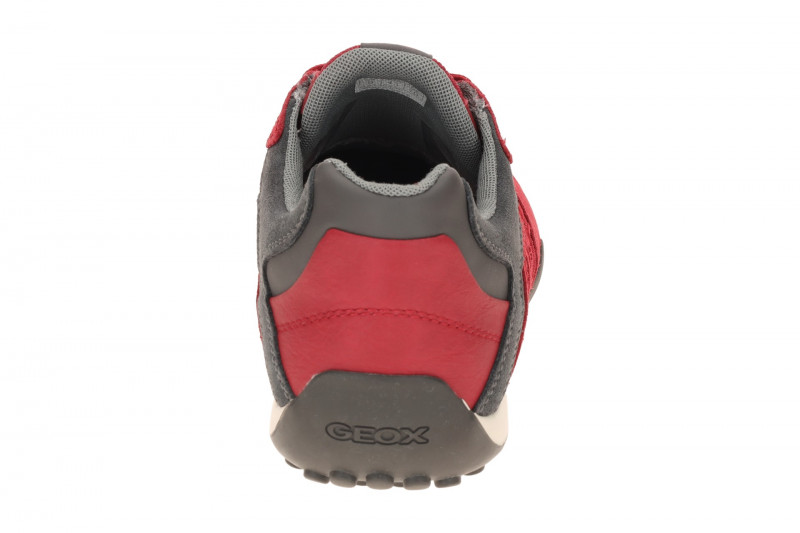 Geox Snake Schuhe rot grau U4207K